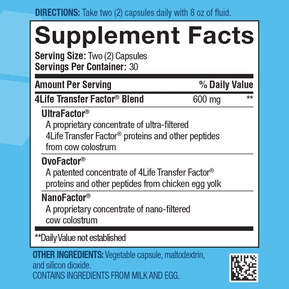 4Life Transfer Factor Tri Factor Formula - Immune Support 60 Capsulas