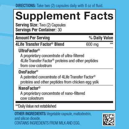 4Life Transfer Factor Tri Factor Formula - Immune Support 60 Capsulas