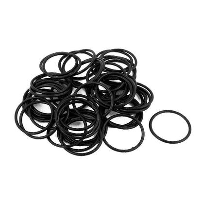 50 Pcs Women Girls Black Nylon Elastic Hair Bands