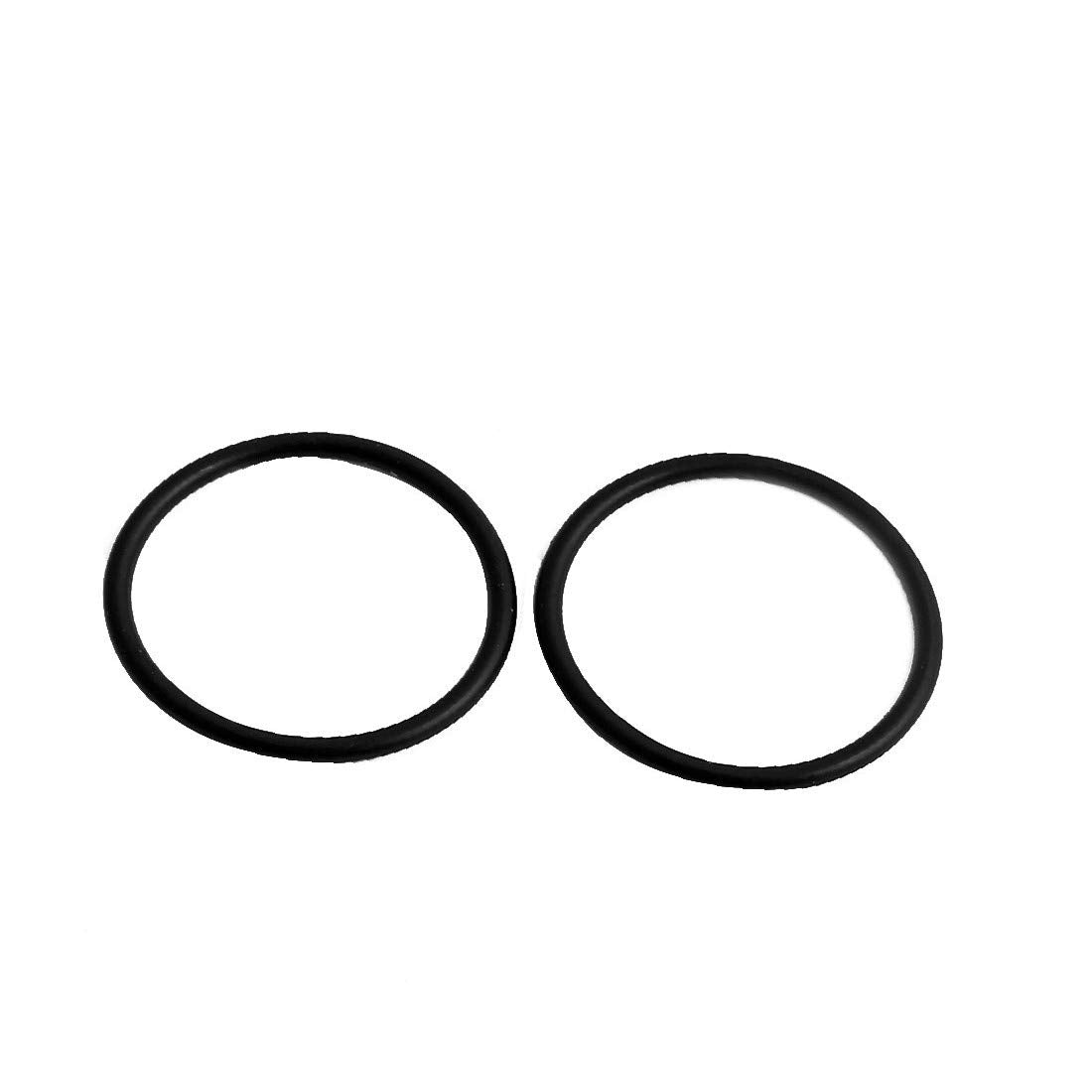 50 Pcs Women Girls Black Nylon Elastic Hair Bands