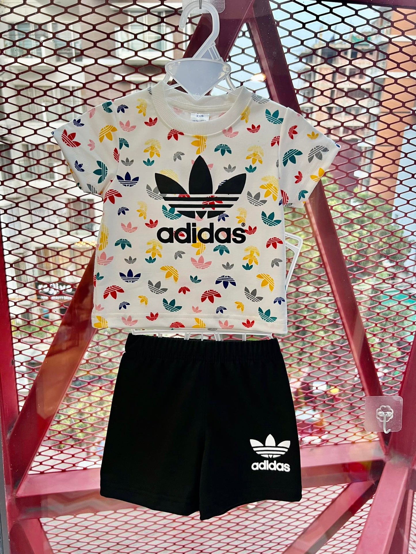 Adidas (Thai) T-Shirt & Pant Set- Black