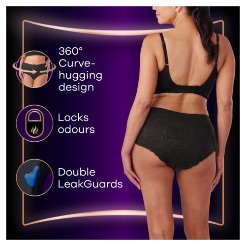 Always Discreet Boutique Incontinence Pants Medium (9 Pants)- Black