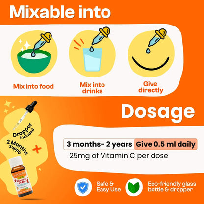 Apokra Kids Vegan Vitamin C Drops 30ml