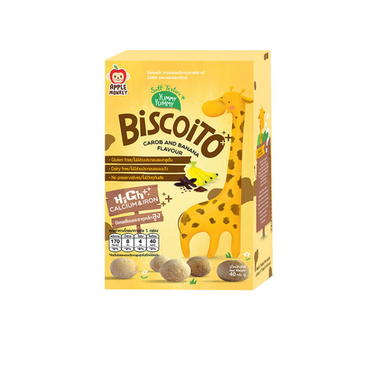 Apple Monkey Biscoito Carob and Banana (12m+) 40g