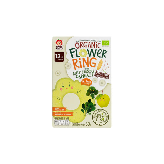 Apple Monkey Organic Flowering with Apple Broccoli & Spinach (12m+) 30g