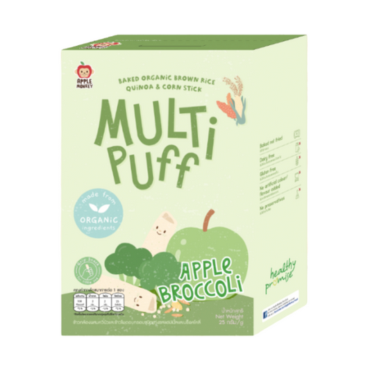 Apple Monkey Organic Multi Puff- Apple & Broccoli 25g