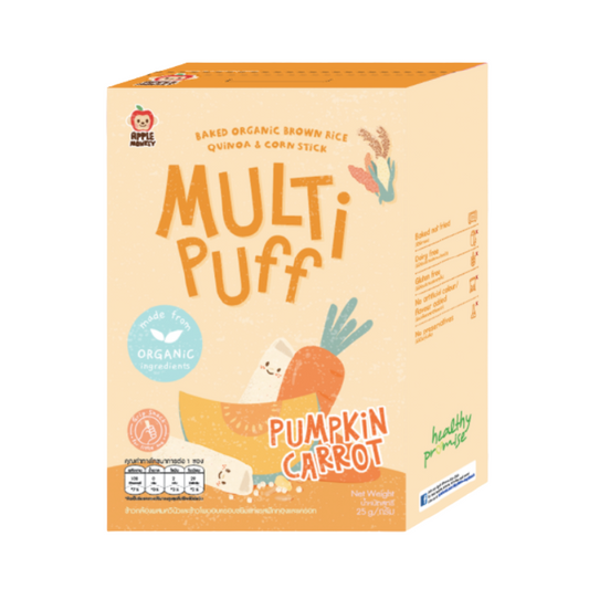 Apple Monkey Organic Multi Puff- Pumpkin & Carrot 25g