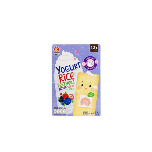 Apple Monkey Yogurt Rice Teethers- Mixed Berry (12m+) 32g