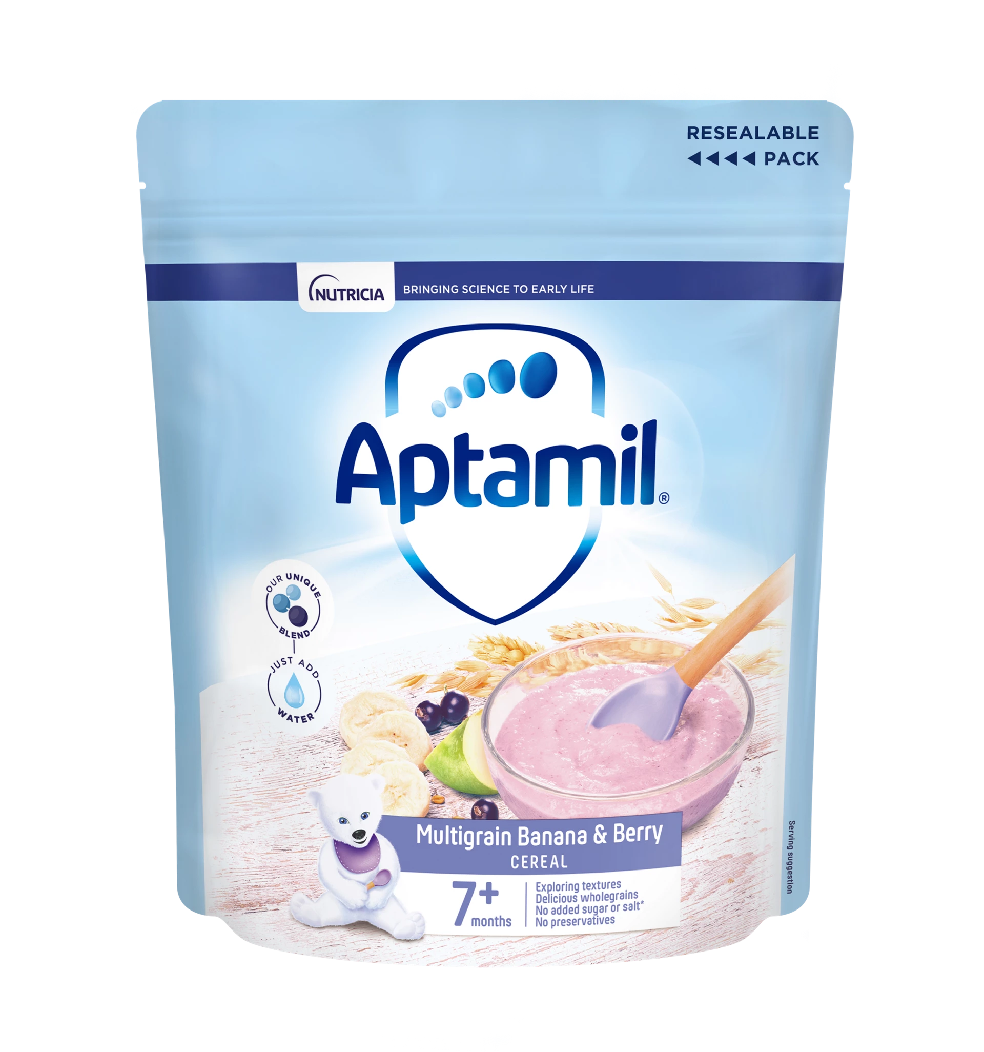 Aptamil Multigrain Banana & Berry Baby Cereal (7+ Months) 200g