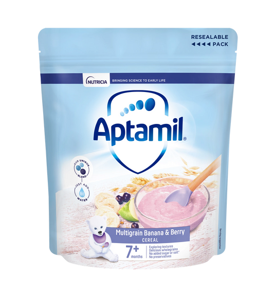 Aptamil Multigrain Banana & Berry Baby Cereal (7+ Months) 200g