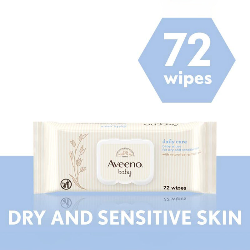 Aveeno Baby Daily Care Wipes 72 Pcs