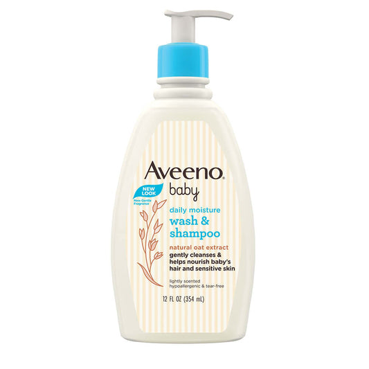 Aveeno Baby Daily Moisture Wash & Shampoo 354ml