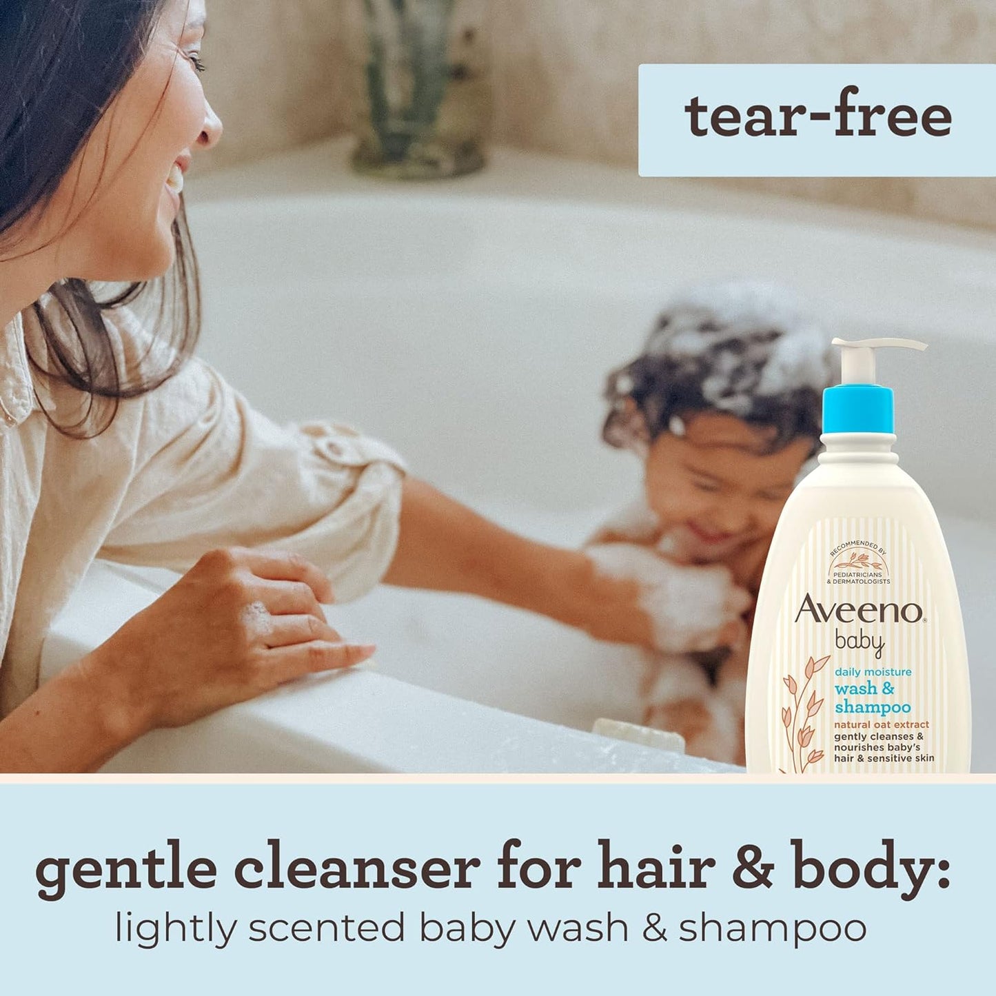 Aveeno Baby Daily Moisture Wash & Shampoo 354ml