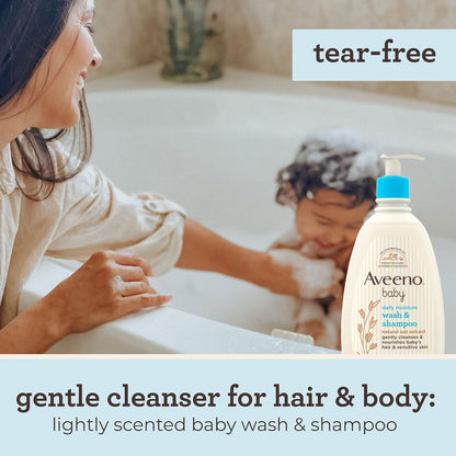 Aveeno Baby Daily Moisture Wash & Shampoo 354ml