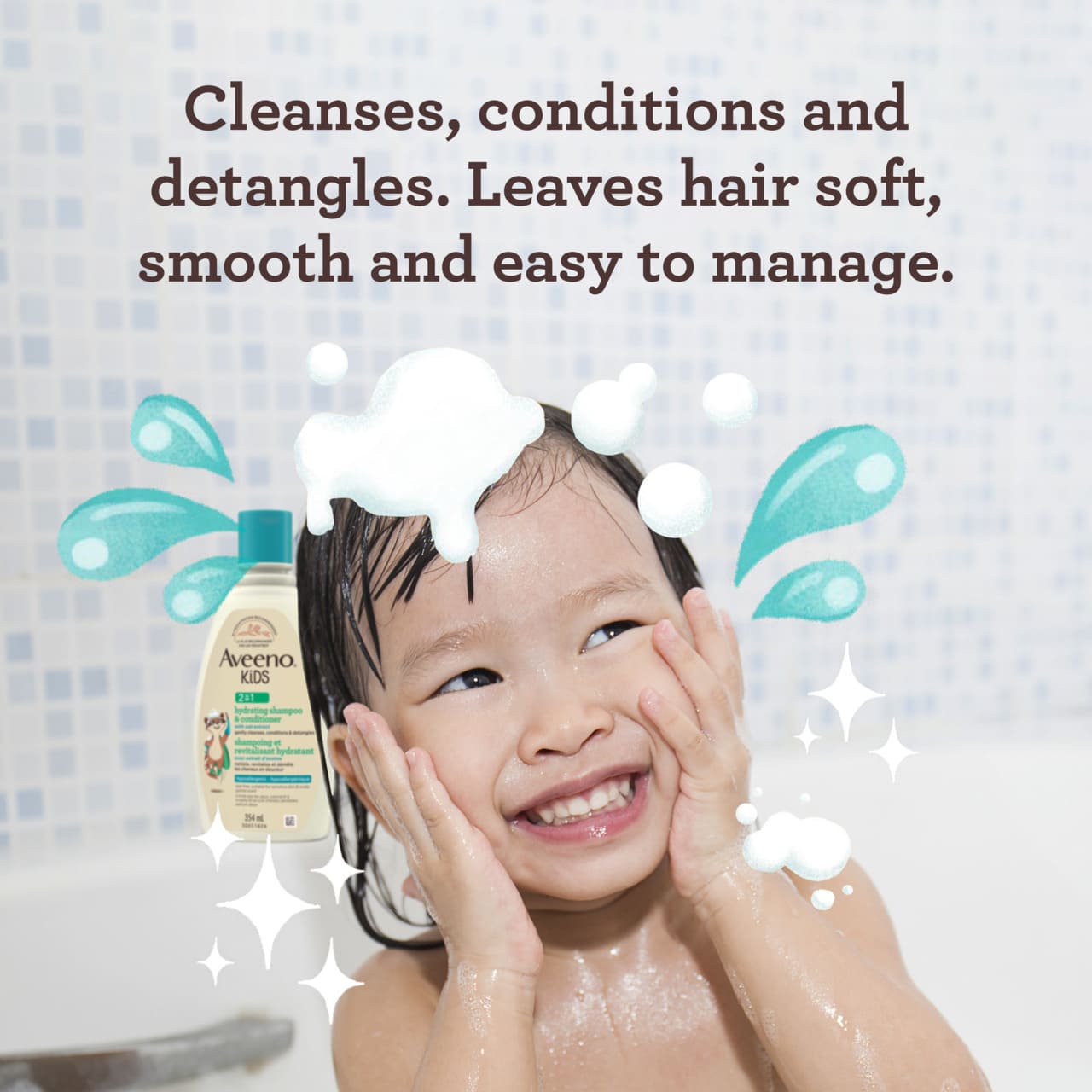 Aveeno Kids 2-in-1 Hydrating Shampoo & Conditioner 354ml