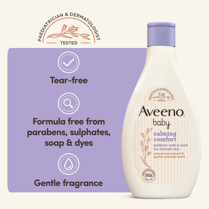 Aveeno Baby Calming Comfort Bedtime Bath & Wash 250ml
