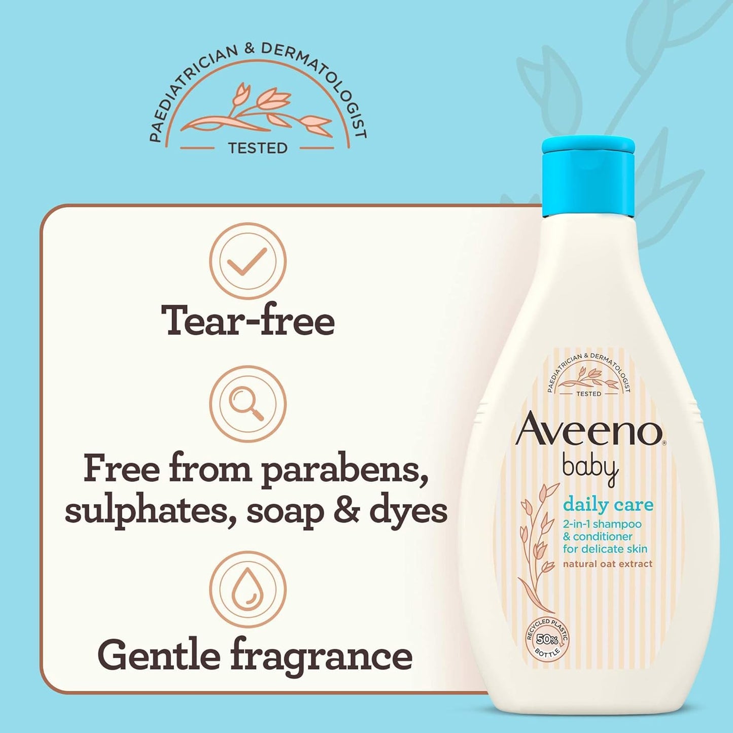 Aveeno Baby Daily Care 2 in 1 Shampoo & Conditioner 250ml