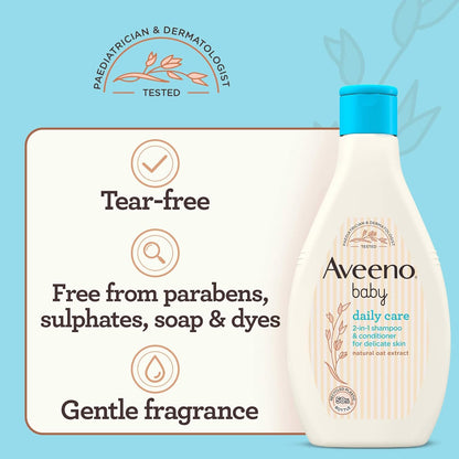 Aveeno Baby Daily Care 2 in 1 Shampoo & Conditioner 250ml