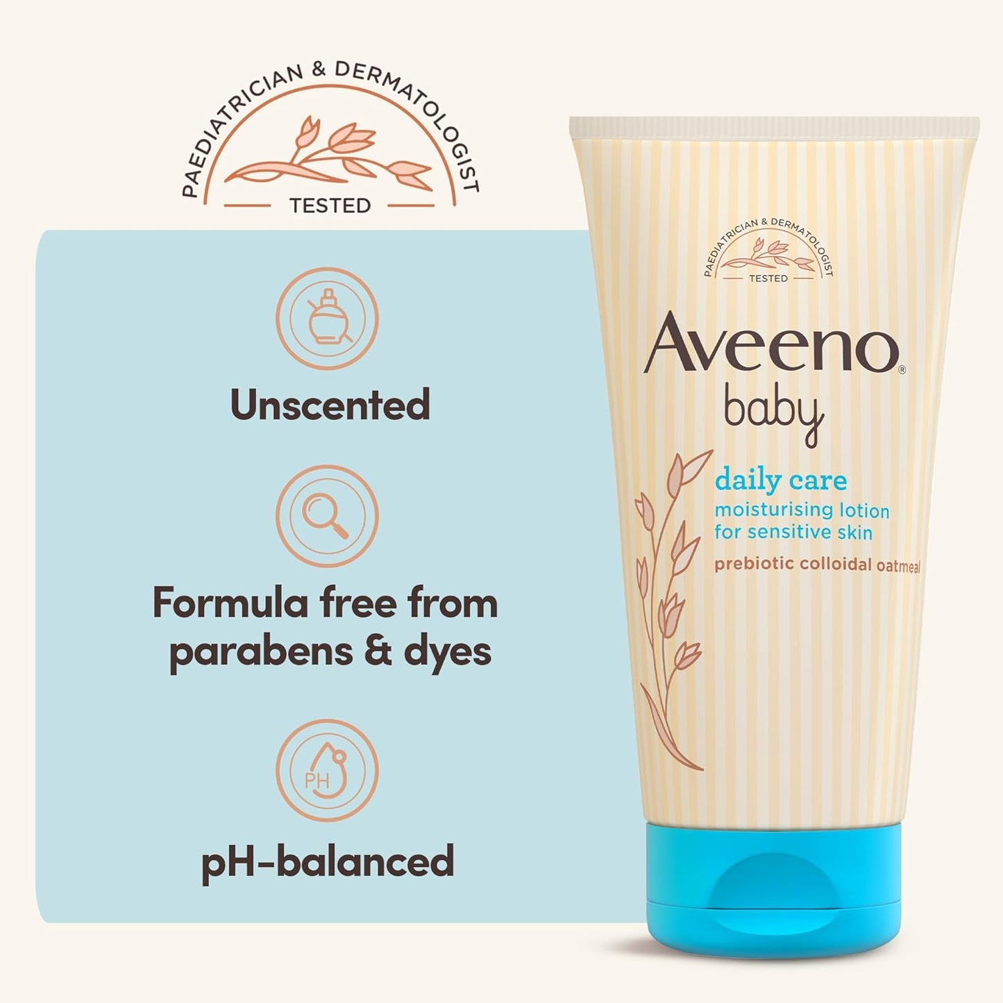 Aveeno Baby Daily Care Baby Moisturising Lotion for Sensitive Skin 75ML