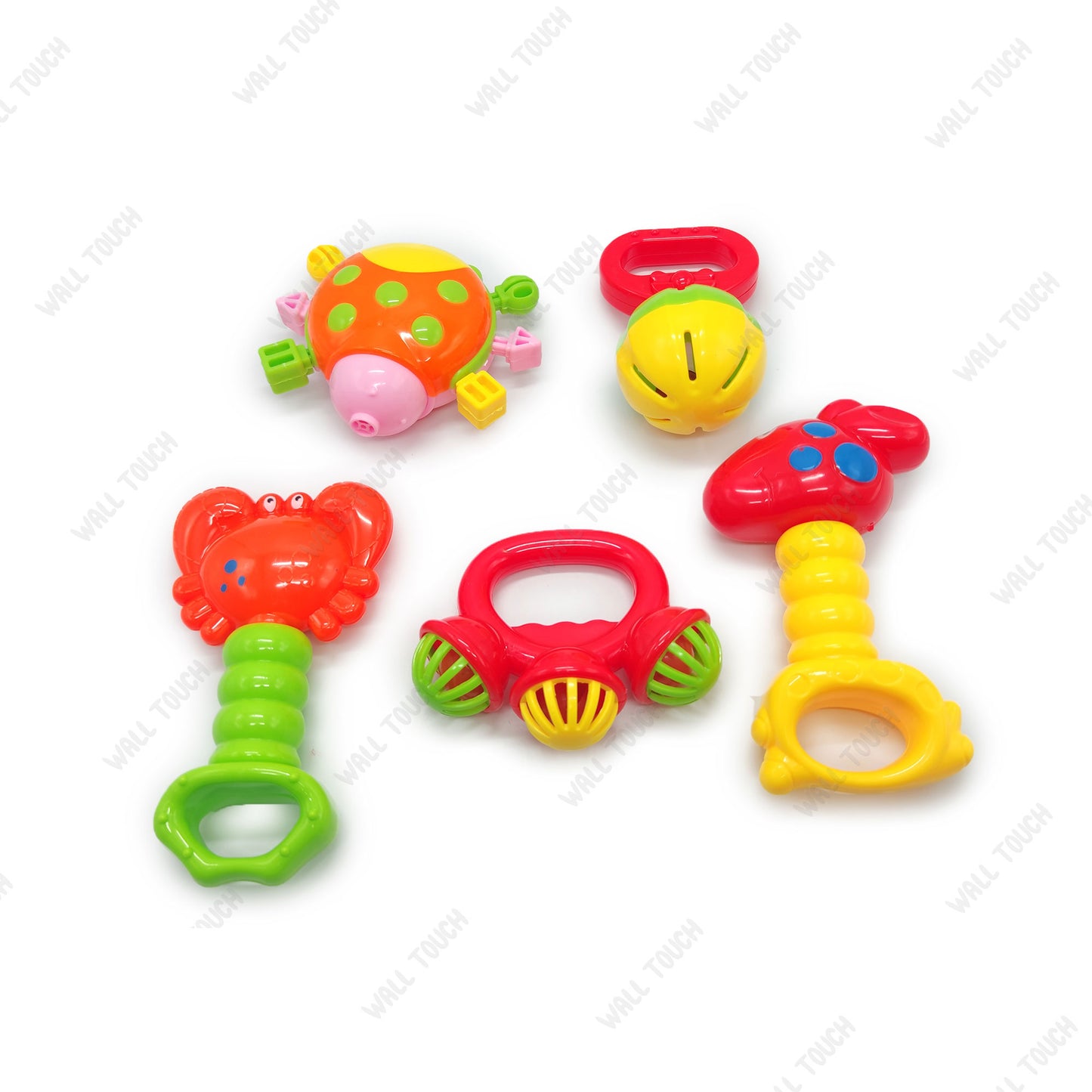 Baby Concert Funny Little Toy Rattle Set- 5 Pcs