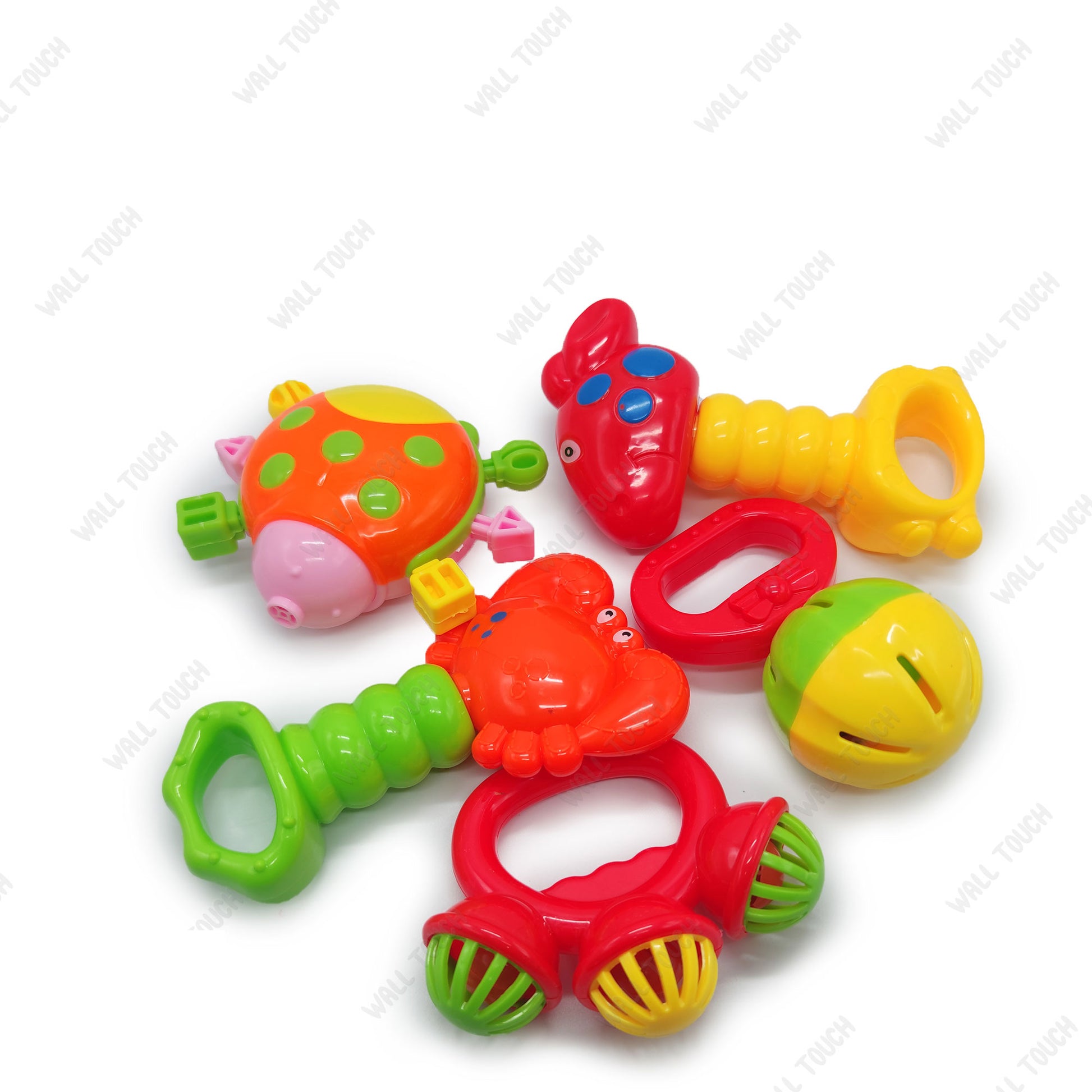 Baby Concert Funny Little Toy Rattle Set- 5 Pcs