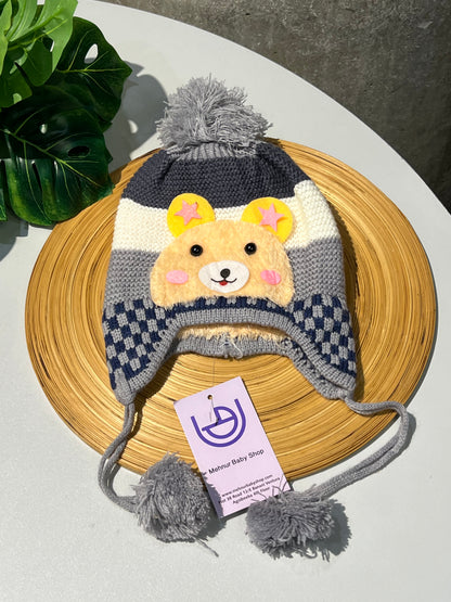 Baby Earflap Trapper Hat-Ash (1y-4y) 