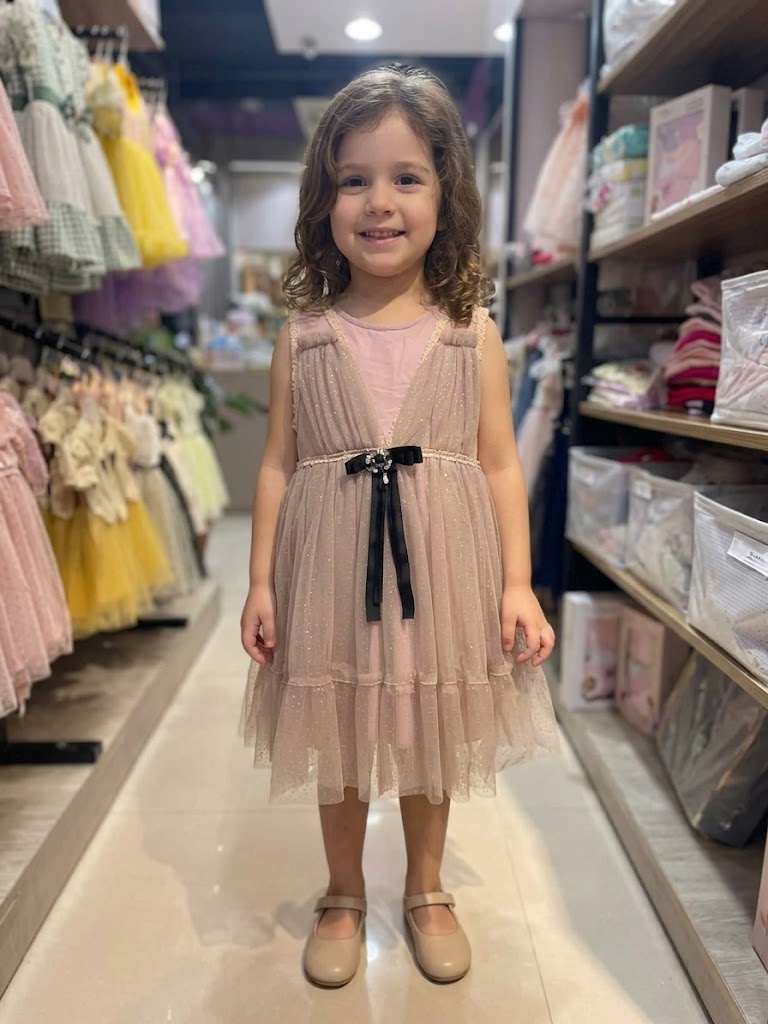 Baby Girl's Semi Party Frock (Thf02)- Dusty Pink (4-5Y)