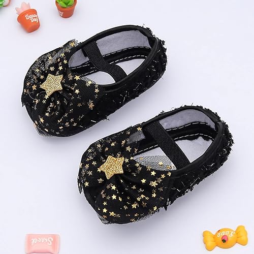 Baby Girls Soft Shoes- Black