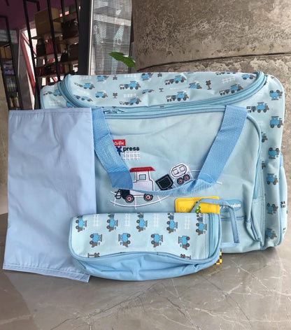 Baby Kingdom Diaper Bag 3 pcs- Blue