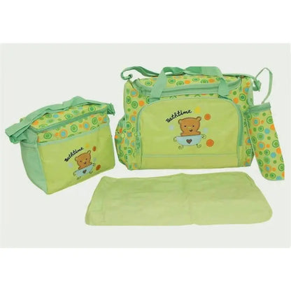 Baby Kingdom Diaper Bag 4 pcs- Green