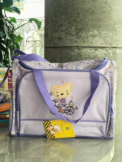 Baby Kingdom Diaper Bag 4 pcs- Purple