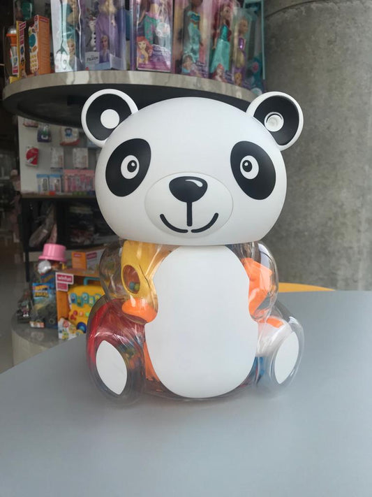 Baby Rattle Toys Set Panda Shape Bottle 7 Pcs