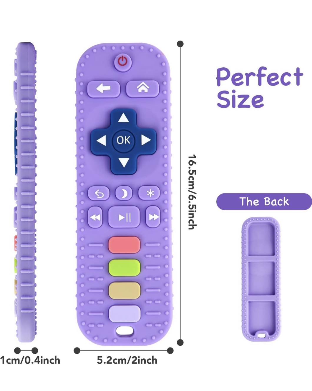 Baby Remote Control Shaped Silicone Teether Type 1 (3m+)