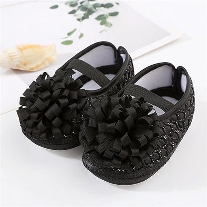 Baby Fashion Cotton Shoes- Black