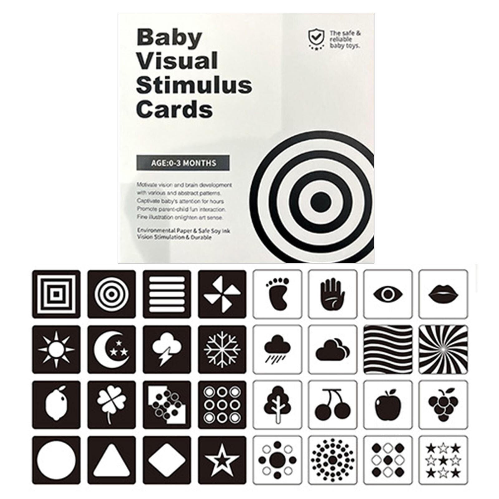 Baby Visual Stimulus Cards (0-3 Months)