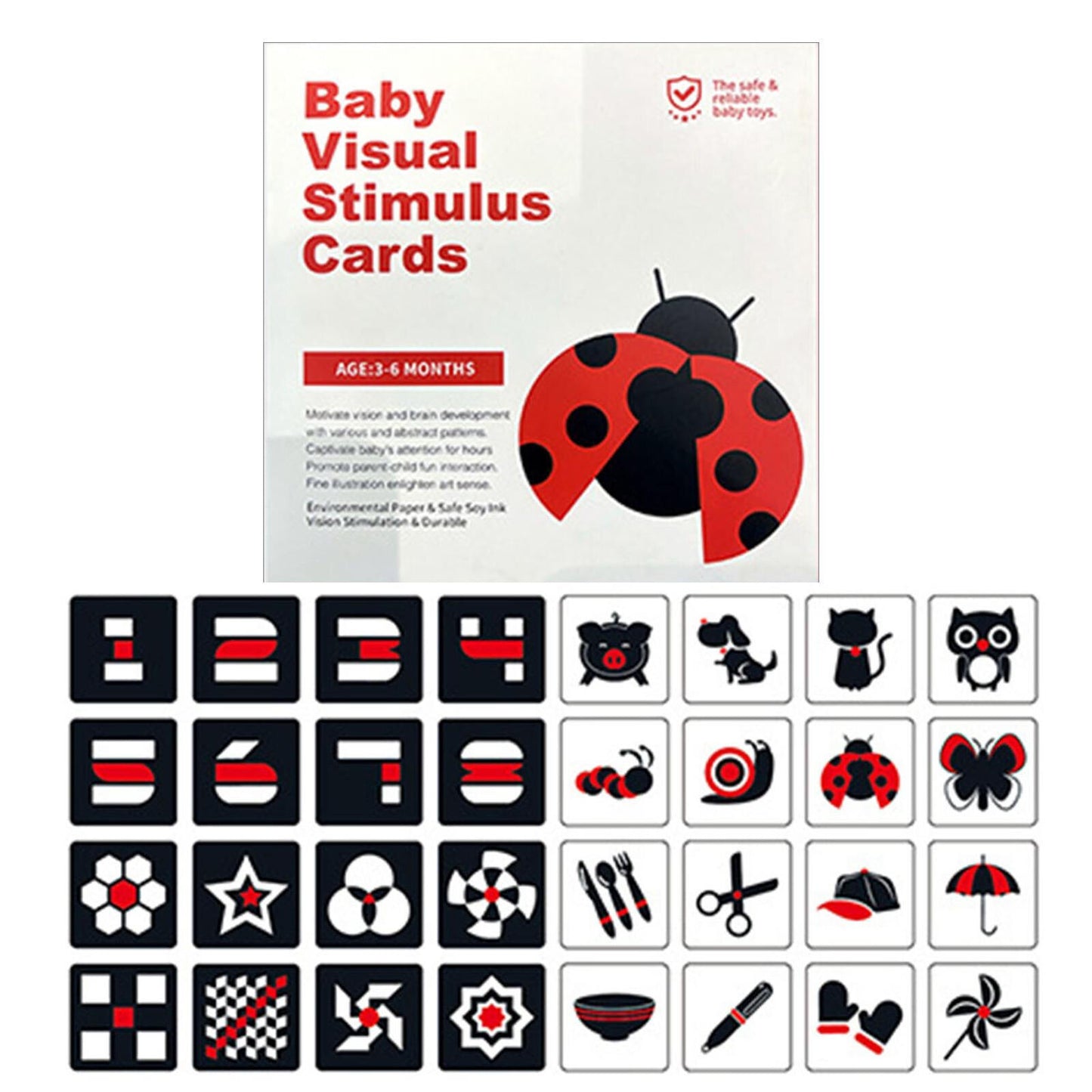 Baby Visual Stimulus Cards (3-6 Months)