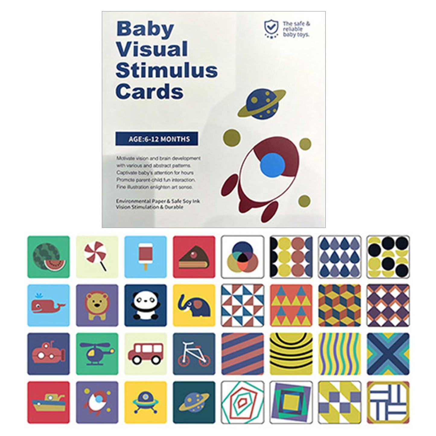 Baby Visual Stimulus Cards (6-12 Months)