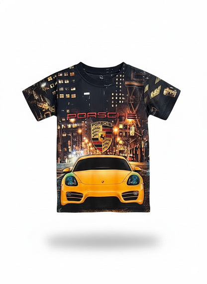 Baby's Porsche City Night Graphic T-Shirt