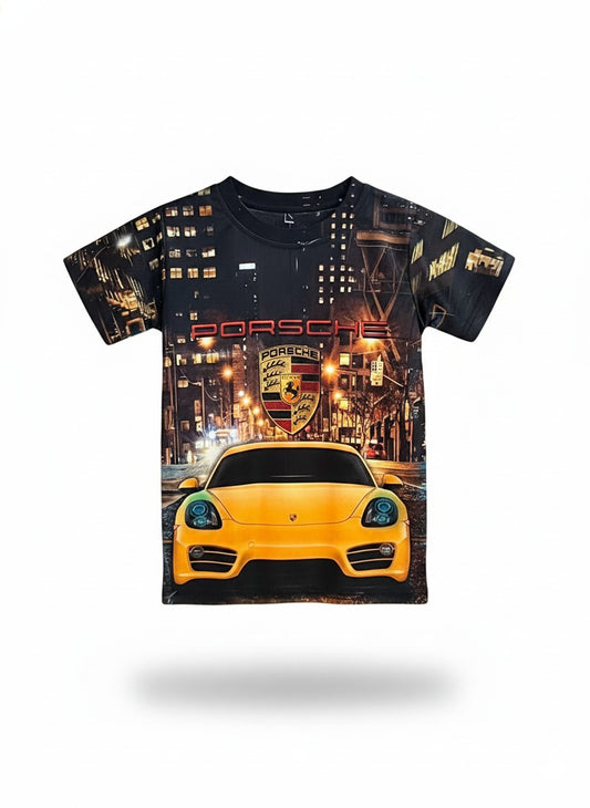 Baby's Porsche City Night Graphic T-Shirt