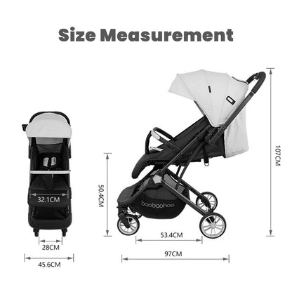 Baobaohao Portable Luggage Stroller Y8 (Black)