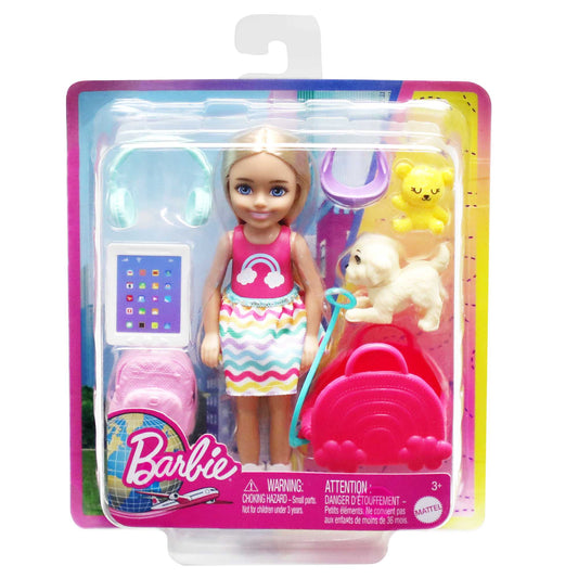 Barbie HJY17 Chelsea Travel Set With Puppy