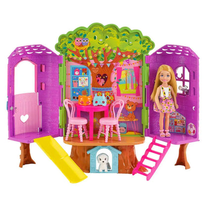 Barbie HPL70 Chelsea Doll and Treehouse Playset with Pet