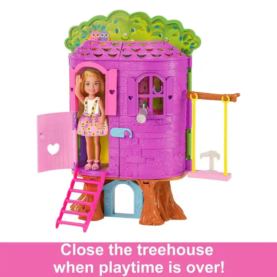 Barbie HPL70 Chelsea Doll and Treehouse Playset with Pet