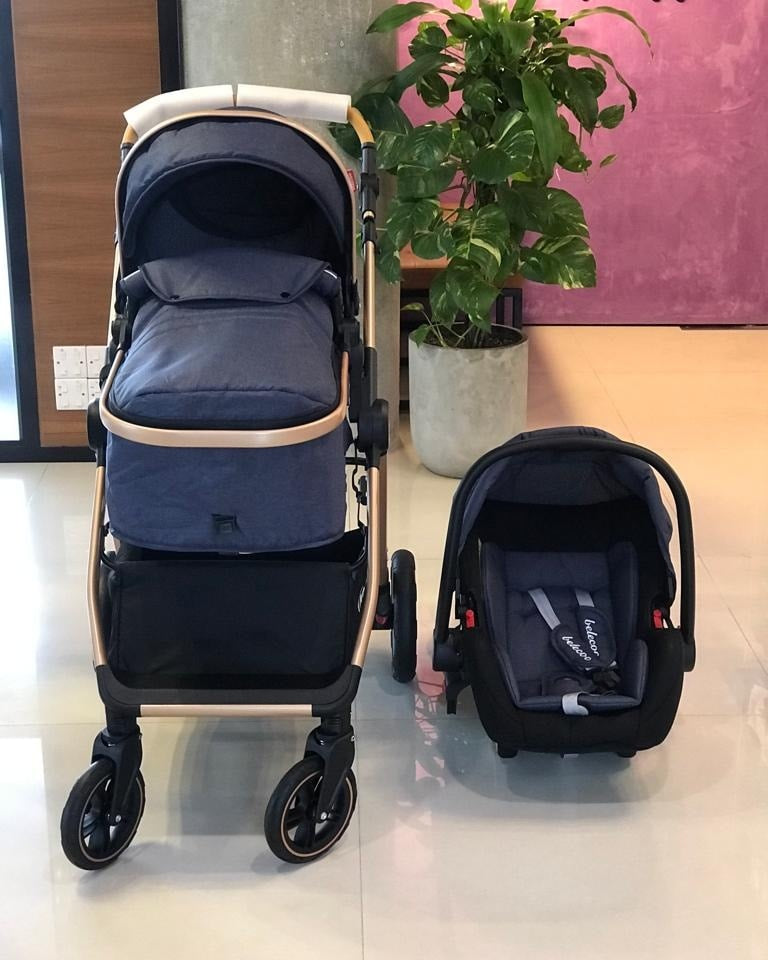 Belecco Stroller With Car Seat X1-D (0-36M)