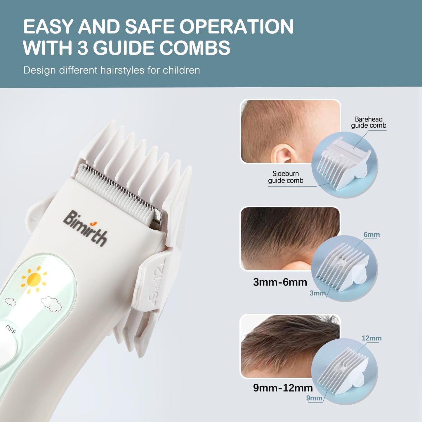 Bimirth Kids Waterproof Hair Clippers (S401011)