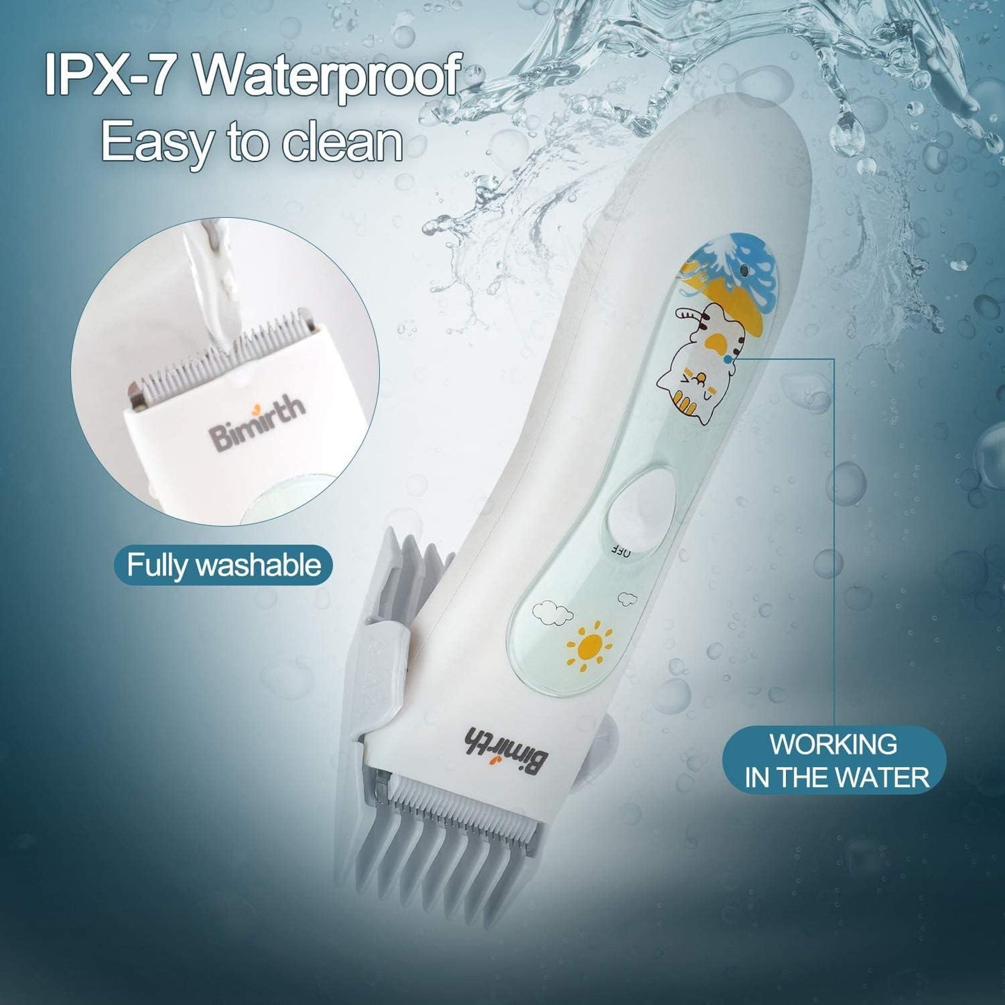 Bimirth Kids Waterproof Hair Clippers (S401011)