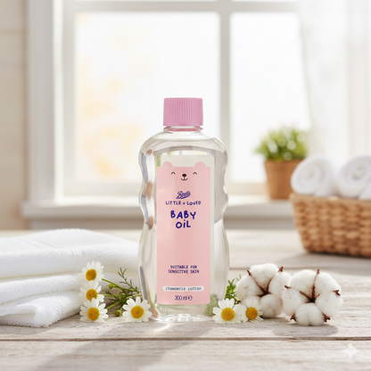 Boots Little + Loved Baby Oil 300ml