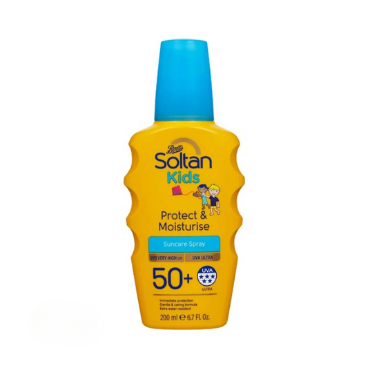 Boots Soltan Kids Protect & Moisture Suncare Spray SPF50+, 200ml