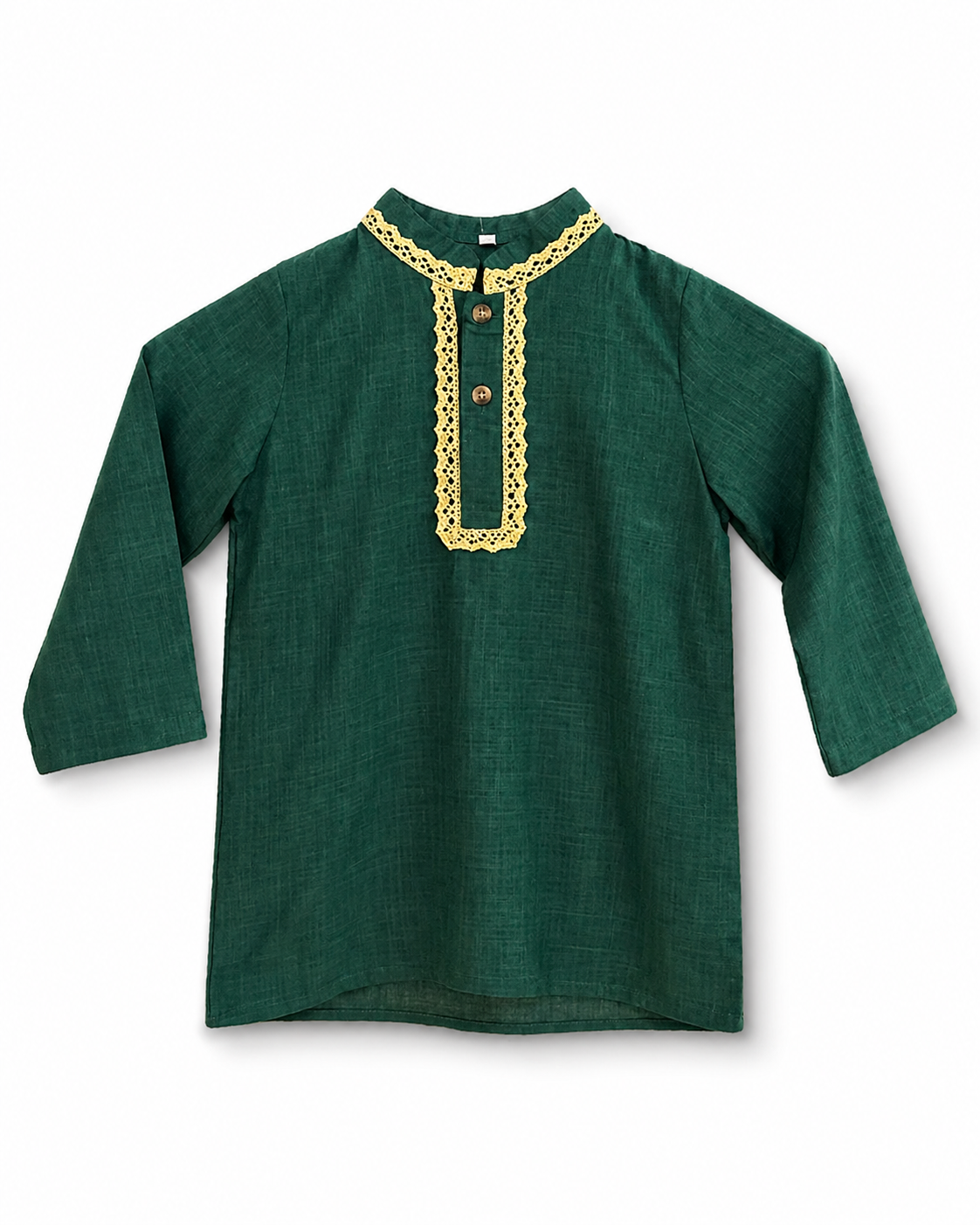 Boys' Bottle Green Ethnic Festive Kurta Panjabi (4-5Y)