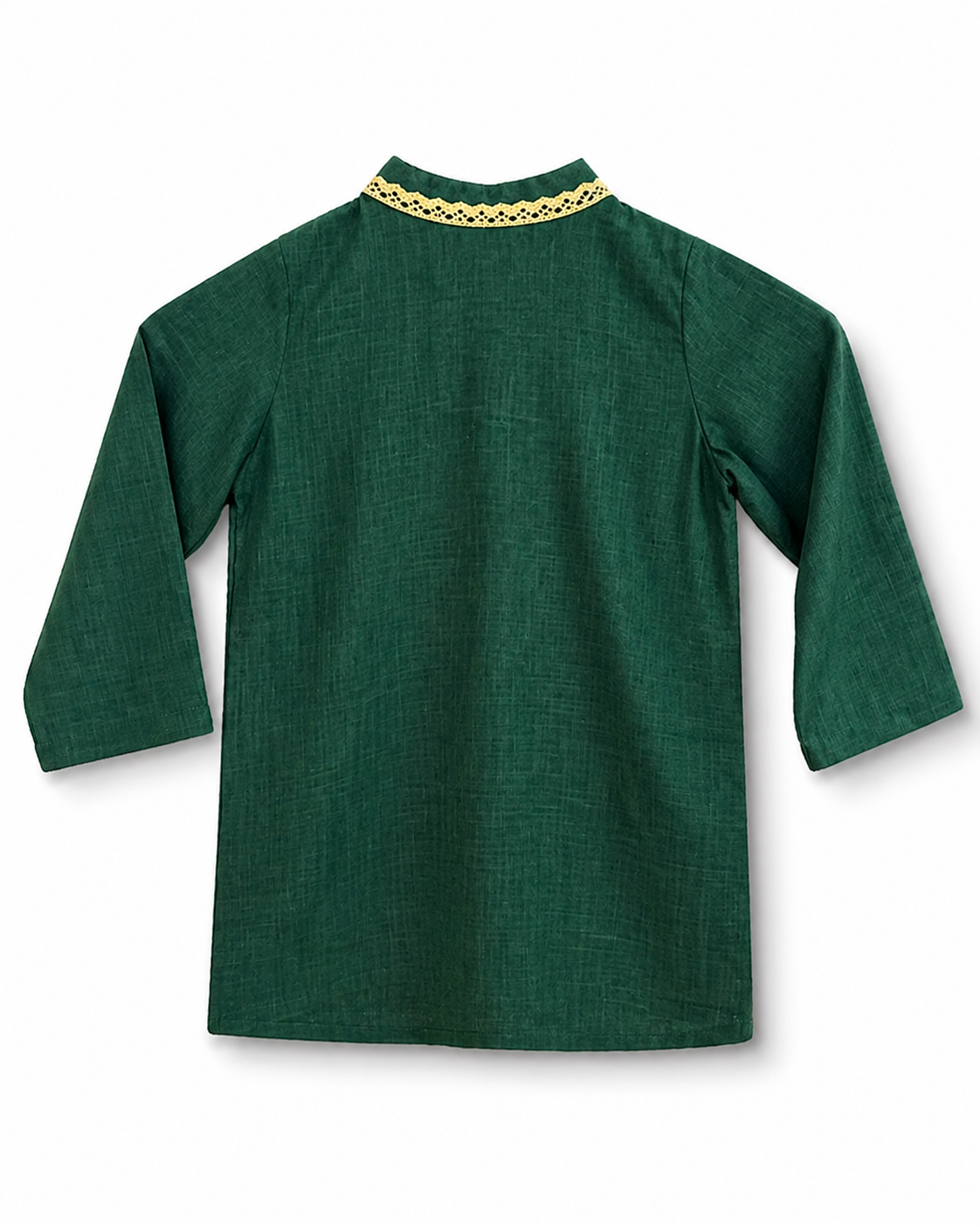Boys' Bottle Green Ethnic Festive Kurta Panjabi (4-5Y)